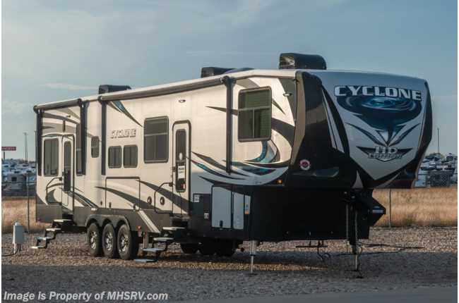 2018 Heartland RV Cyclone CY 4115 Bath &amp; 1/2 Toyhauler W/ King Bed, W/D &amp; More