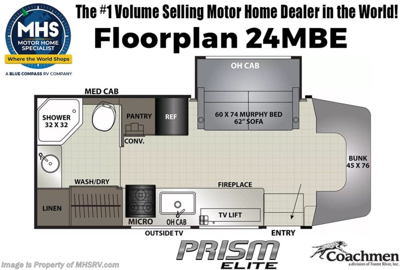 Prism Rims 2024 Coachmen Prism Elite 24MBE Sprinter Diesel W/ Hydraulic Leveling ...