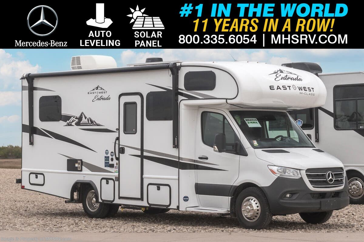 2024 East to West Entrada M-Class 24RL Sprinter Diesel W/ Auto Leveling, Solar, Mercedes Navigation System &amp; More