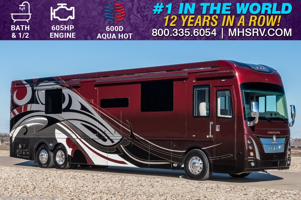 2025 Foretravel Realm Presidential Luxury Villa Master Suite (LVMS) Bath &amp; 1/2