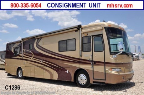 Picked Up 1/2/12 *Consignment Unit* Used Monaco RV for Sale – 2006 Monaco Camelot with 4 slides, model 40PDQ:  Only 33,619 miles!  This RV is approximately 40&#39; in length with a powerful 400 HP Cummins diesel engine with side mounted radiator, Roadmaster raised rail chassis, Allison 6 speed transmission, 8K Onan diesel generator, electronic leveling system,  2 TVs and surround sound. For complete details visit Motor Home Specialist at MHSRV.com or 800-335-6054.