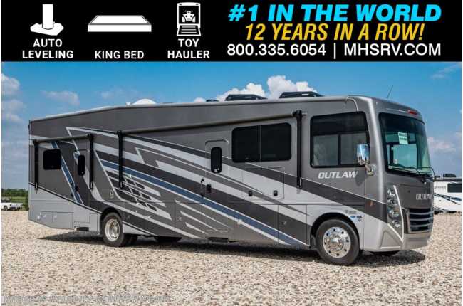 2025 Thor Motor Coach Outlaw Toy Hauler 38KB Toy Hauler RV W/ Solar, King Bed, Auto Leveling &amp; More