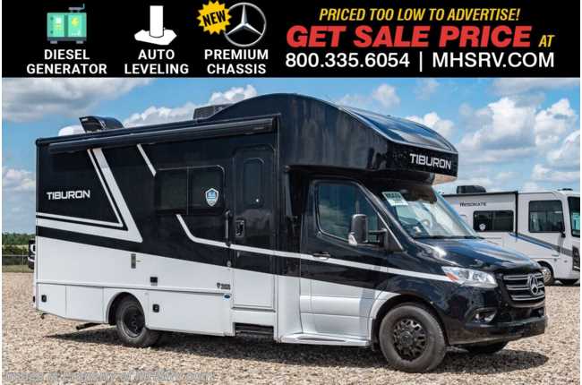 2025 Thor Motor Coach Tiburon 24TT Sprinter Diesel / Blind Spot Detection, Diesel Gen., 4500 Premium Chassis, Auto Leveling, Safety Tether &amp; More