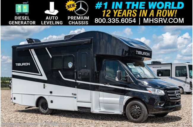 2025 Thor Motor Coach Tiburon 24TT Sprinter Diesel / Blind Spot Detection, Diesel Gen., 4500 Premium Chassis, Auto Leveling, Safety Tether &amp; More
