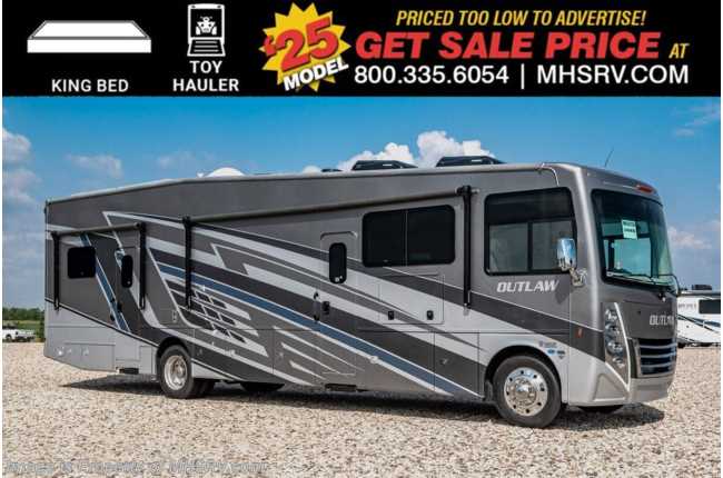 2025 Thor Motor Coach Outlaw Toy Hauler 38KB Toy Hauler RV W/ Solar, King Bed, Auto Leveling &amp; More