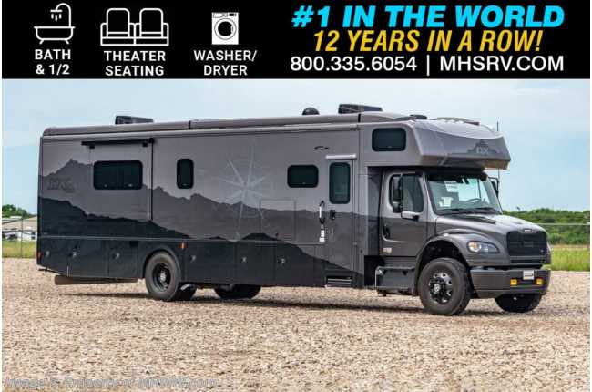 2025 Dynamax Corp DX3 37RB Bath &amp; 1/2 Super C W/ Theater Seats, W/D, Blackout Pkg., All Elec Pkg. &amp; Much More