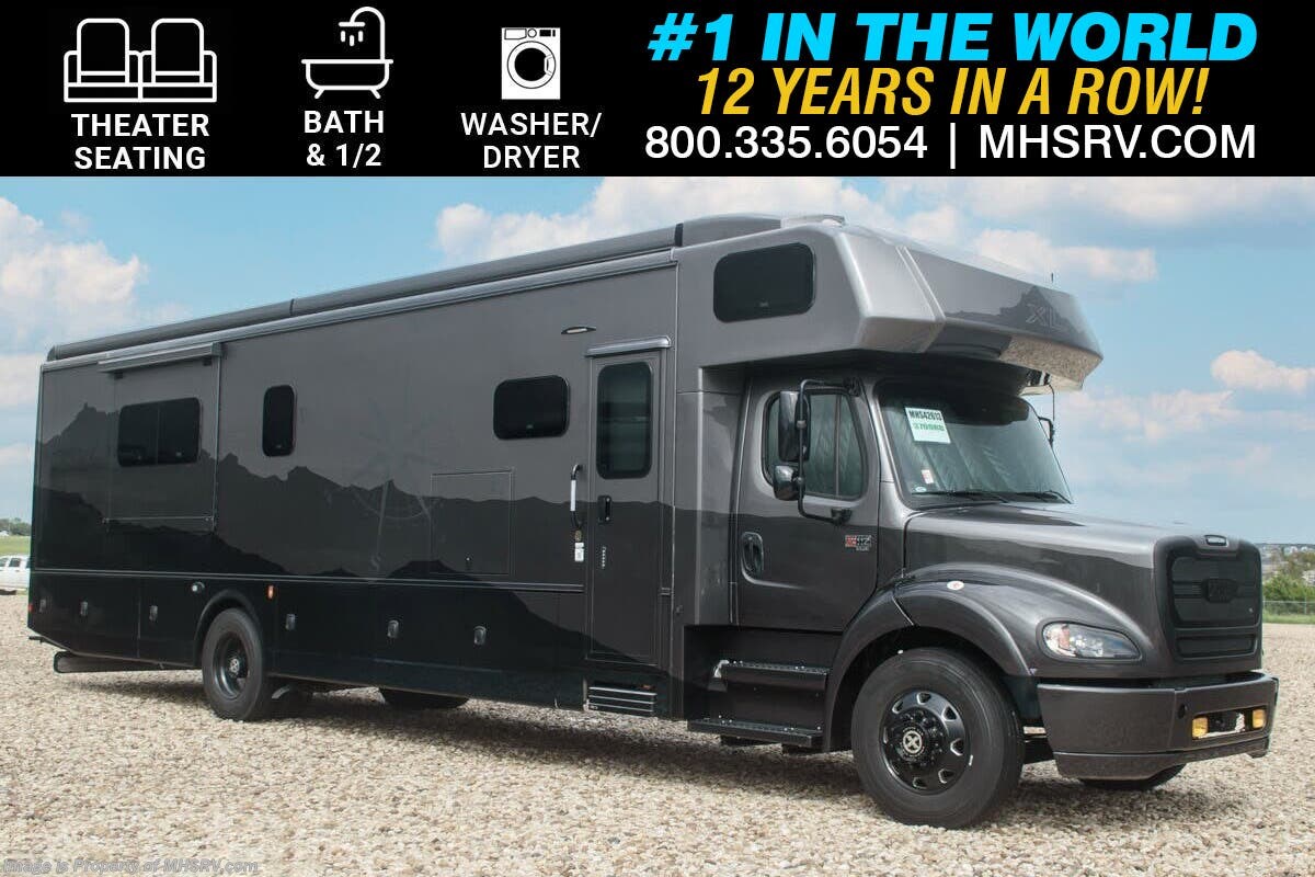 2025 Dynamax Corp Dynaquest XL 3700RB Super C Bath &amp; 1/2 W/ Theater Seats, Black Out Package, Xplorer Package, W/D &amp; More!