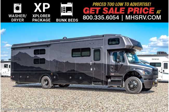 2025 Dynamax Corp DX3 37BD Super C Bunk Model W/ Black Out Pkg., Xplorer Pkg., Stack. W/D, All Elec Pkg, Theater Seats &amp; More