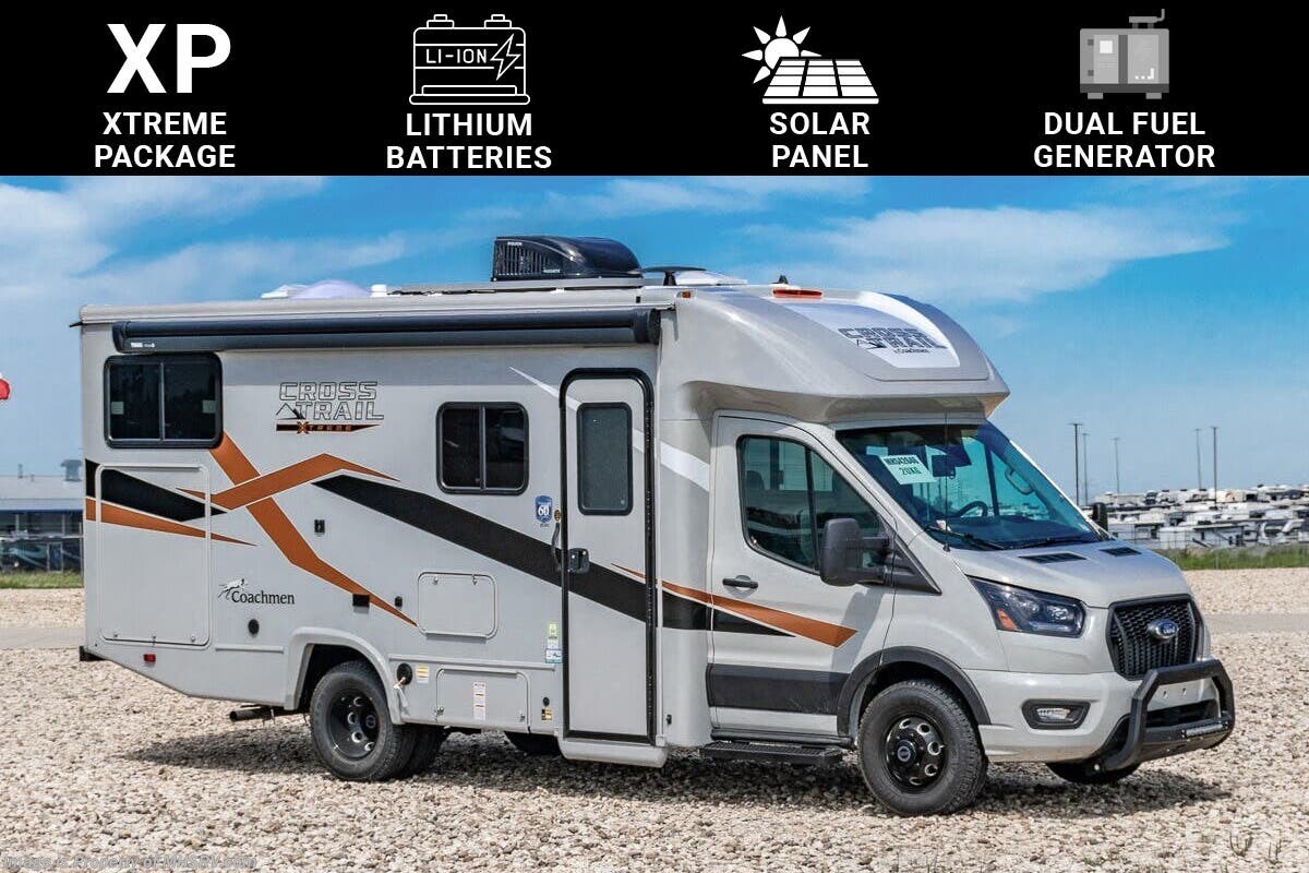 2025 Coachmen Cross Trail 20XG AWD W/ Duel Fuel Gen., Xtreme Pkg., Roof Solar, Lithium Batteries &amp; More