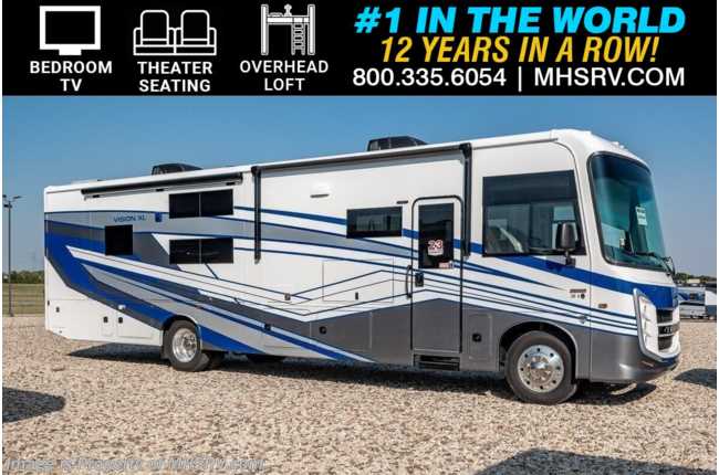 2025 Entegra Coach Vision XL 36A 2 Full Bath Bunk Model RV W/ King Bed, OH Loft, Theater Seats, Farmhouse, W/D &amp; More