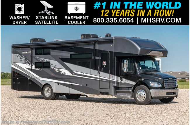 2025 Entegra Coach Accolade 37L Bunk Model Super C W/ King Bed, W/D, Theater Seats, Starlink, Slide Out Tray &amp; More