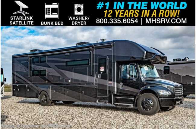 2025 Entegra Coach Accolade 37L Bunk Model Super C W/ Black Out Pkg., King Bed, W/D, Starlink, Slide Out Tray &amp; More
