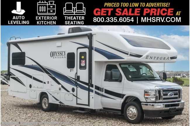 2025 Entegra Coach Odyssey 25R W/ Ext. Kitchen, Auto Leveling, Solar, Theater Seating, 2nd House Battery &amp; More