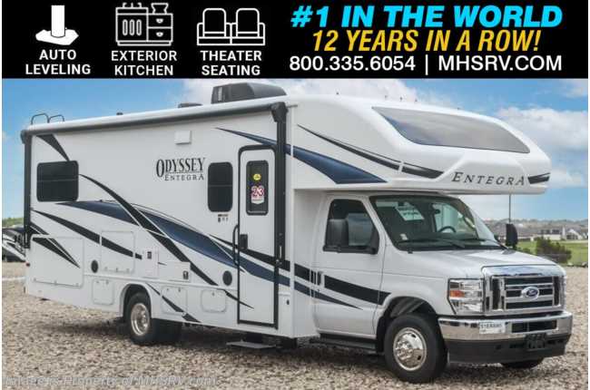 2025 Entegra Coach Odyssey 25R W/ Ext. Kitchen, Auto Leveling, Solar, Theater Seating, 2nd House Battery &amp; More