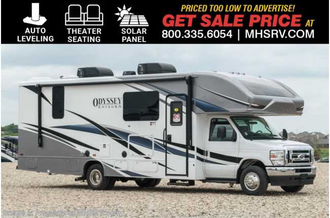 2025 Entegra Coach Odyssey 27U W/ King Bed, Auto Leveling, Solar, Dual A/Cs, Bedroom TV, Theater Seating, 2nd House Battery &amp; More