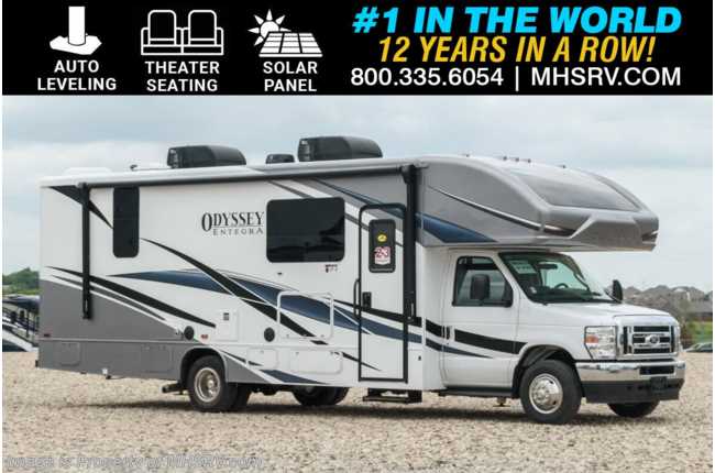 2025 Entegra Coach Odyssey 27U W/ King Bed, Auto Leveling, Solar, Dual A/Cs, Bedroom TV, Theater Seating, 2nd House Battery &amp; More