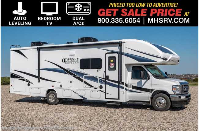 2025 Entegra Coach Odyssey 29V W/ Auto Leveling, Solar, Dual A/Cs, Bedroom TV, 2nd House Battery &amp; More