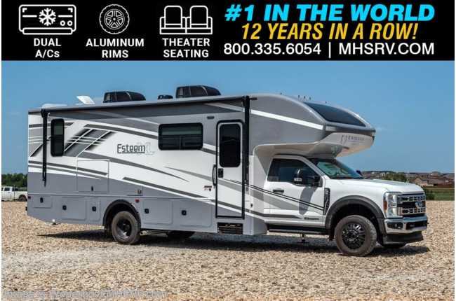 2025 Entegra Coach Esteem XL 32U 4x4 Super C W/ King Bed, Dual A/Cs, Ext. Entertainment, Black Out Rims, Bedroom TV &amp; Theater Seats