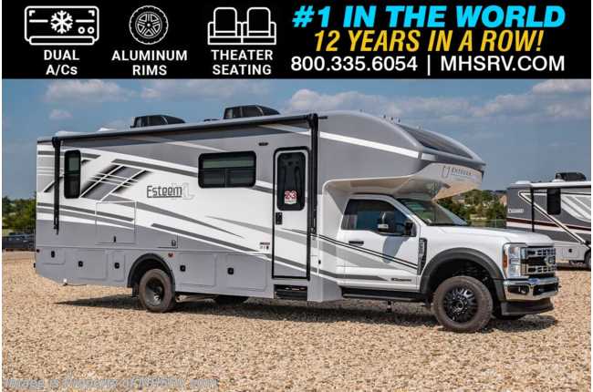 2025 Entegra Coach Esteem XL 32U 4x4 Super C W/ King Bed, Dual A/Cs, Ext. Entertainment, Black Out Rims, Bedroom TV &amp; Theater Seats