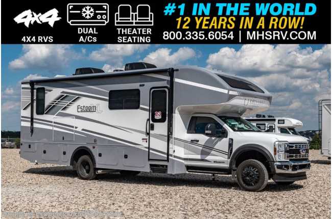 2025 Entegra Coach Esteem XL 32U 4x4 Super C W/ King Bed, Dual A/Cs, Ext. Entertainment, Black Out Rims, Bedroom TV &amp; Theater Seats