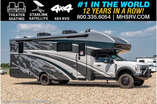 2025 Entegra Coach Accolade XT 32U Super C 4x4 W/ Theater Seating Sofa, Starlink, Solar, Ext. TV &amp; More