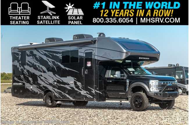 2025 Entegra Coach Accolade XT 32U Super C 4x4 W/ Theater Seating Sofa, Starlink, Solar, Ext. TV &amp; More