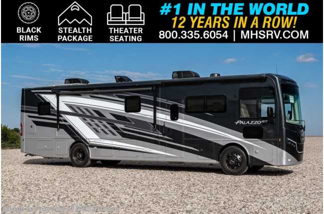 2025 Thor Motor Coach Palazzo GT 37.4 W/ Solar, Black Out Rims, Theater Seats, King Bed, Stealth Pkg., 3 Camera Monitoring &amp; More