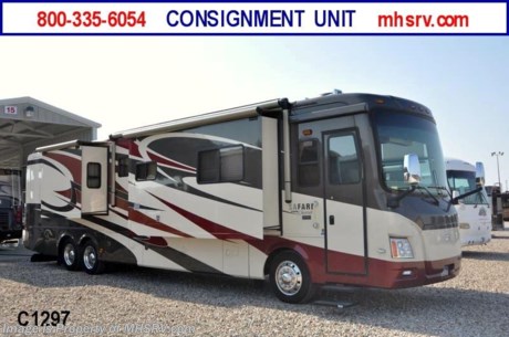 PICKED UP 10/31/11 *Consignment Unit*  Used Safari RV for Sale - 2009 Safari Cheetah with 4 Slides, Model 42PAQ:  Only 17,352 miles!  This RV is approximately 42&#39; in length with a powerful 400 HP Caterpillar low emissions diesel engine, Allison 6 speed transmission, Roadmaster raised rail chassis with tag axle, 10K Onan diesel generator, electronic hydraulic leveling system, rear 3 camera system, 3 ducted roof A/Cs with heat pumps, 2000 W Magnum inverter, 2 TVs: For complete details visit Motor Home Specialist at MHSRV .com or 800-335-6054