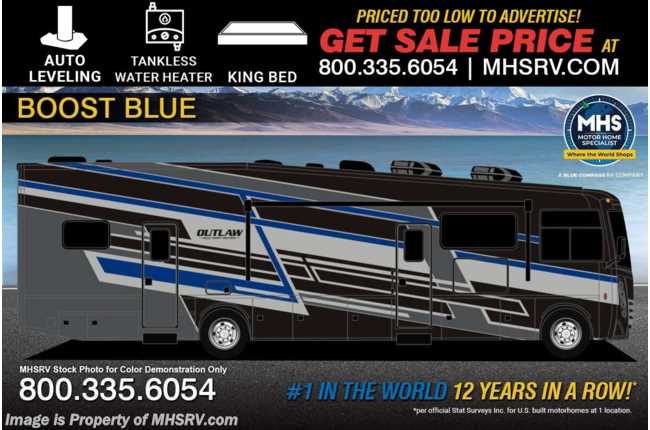 2026 Thor Motor Coach Outlaw Wild West Edition 38K Toy Hauler RV W/  King Bed, Auto Leveling, Tankless Water Heater, FBP &amp; More