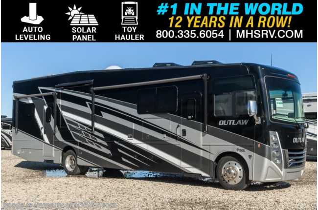 2025 Thor Motor Coach Outlaw Toy Hauler 38MB Toy Hauler RV W/ Solar, Auto Leveling, Heated Tanks &amp; More
