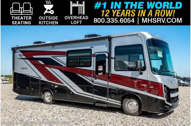 2025 Entegra Coach Vision 29S W/ Farmhouse, Bedroom TV, Theater Seating, O/H Loft &amp; More