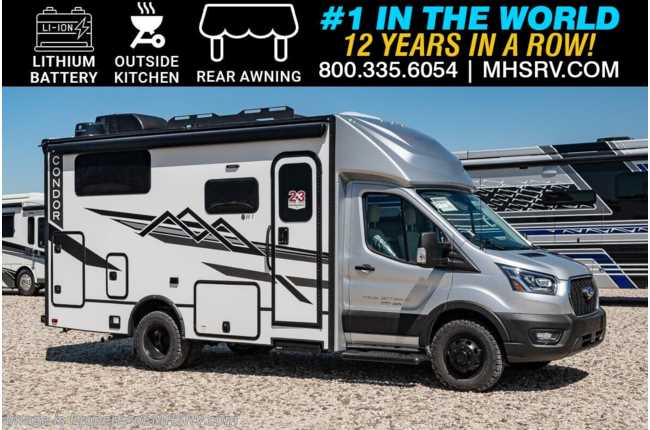 2025 Entegra Coach Condor 22T All-Wheel Drive (AWD) Luxury B+ W/ Outdoor Kitchen, Rear Awning, Smart TV, Solar, Lithium Battery &amp; More