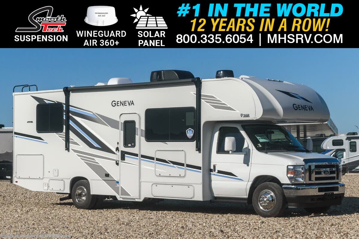 2025 Thor Motor Coach Geneva 28VT W/ SmoothTECH Suspension, Winegard Connect, Solar, Ext. TV, Outdoor Kitchen &amp; More