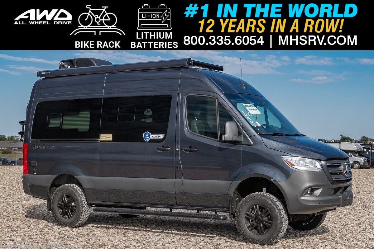 2025 Thor Motor Coach Tranquility 19P AWD Sprinter W/ Bike Rack, Lith Batt, Off Road Tires &amp; Much More