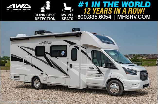 2025 Thor Motor Coach Gemini AWD 24JG All-Wheel Drive (AWD) Luxury B+ EcoBoost® Edition W/ Blind Spot Monitoring System