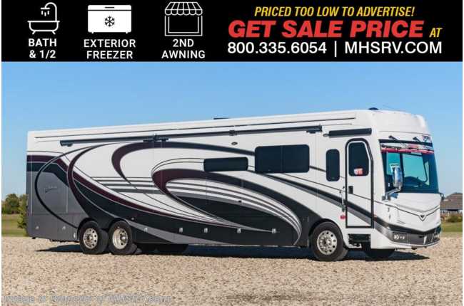 2025 Fleetwood Discovery LXE 44B Bath &amp; 1/2 Bunk Model W/ Ext. Freezer,  2nd Awning, OH Loft, Blind Spot Detect. &amp; More.