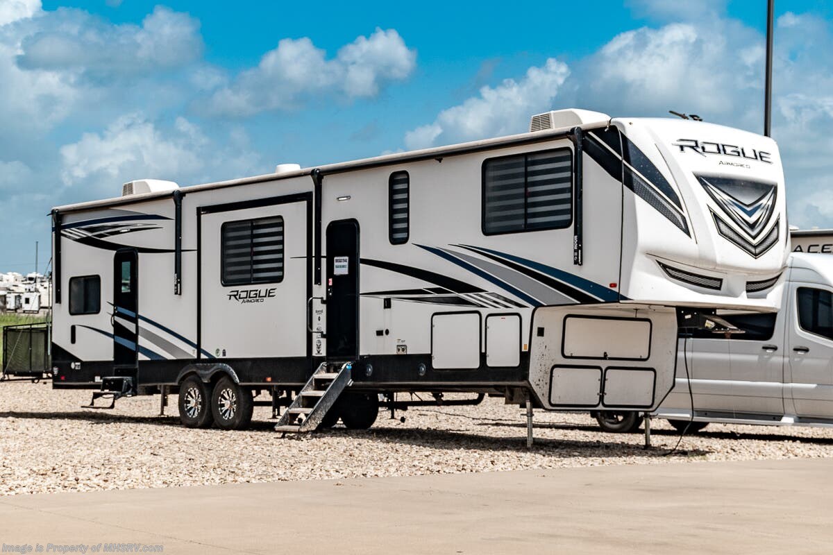 2022 Forest River Vengeance Rogue Armored 351 Bath &amp; 1/2 5th Wheel W/ Solar, King Bed, Theater Seats, Auto Leveling Jacks &amp; More