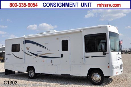 PICKED UP 12-8-11 - *Consignment Unit* Used Winnebago RV for Sale – 2007 Winnebago vista with slide, Model 30B:  Only 12,620 miles!  This RV is approximately 30’ in length with a Ford Triton V-10 gas engine, automatic transmission, Ford chassis, 4.0 Onan gas generator, patio awning, hydraulic leveling system, ducted roof A/C, TV: For complete details visit Motor Home Specialist at MHSRV .com or 800-335-6054