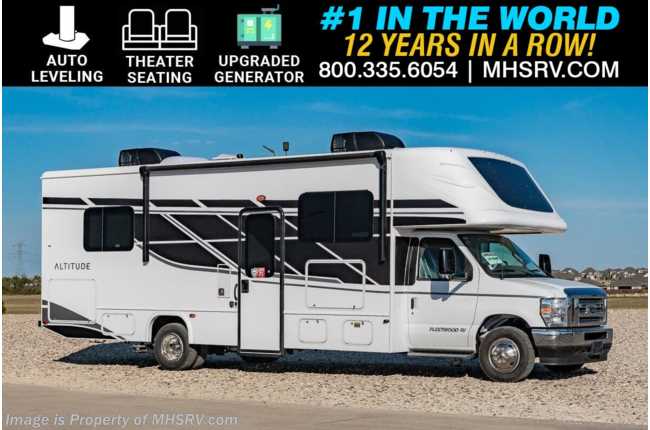 2025 Fleetwood Altitude 29F RV W/ Hydraulic Leveling Jacks, Upgraded Gen., Dual A/C, Theater Seats, Oceanfront Collection &amp; More