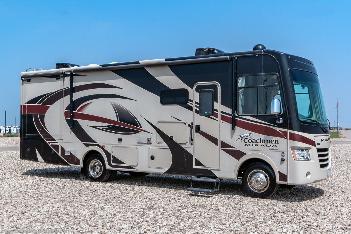 2018 Coachmen Mirada 31FW RV W/ Ext. Entertainment, Onan 5.5KW Gen., Auto Leveling Jacks, Pwr. Patio Awning &amp; More