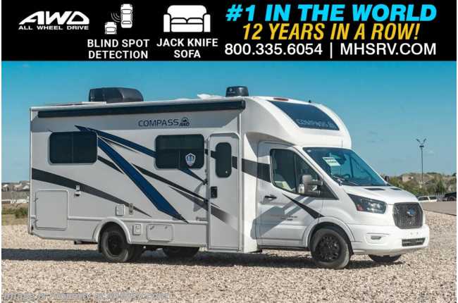 2025 Thor Motor Coach Compass 24KB All-Wheel Drive (AWD) Luxury B+ EcoBoost® Edition W/ Jack Knife Sofa, Blind Spot Monitoring &amp; Much More