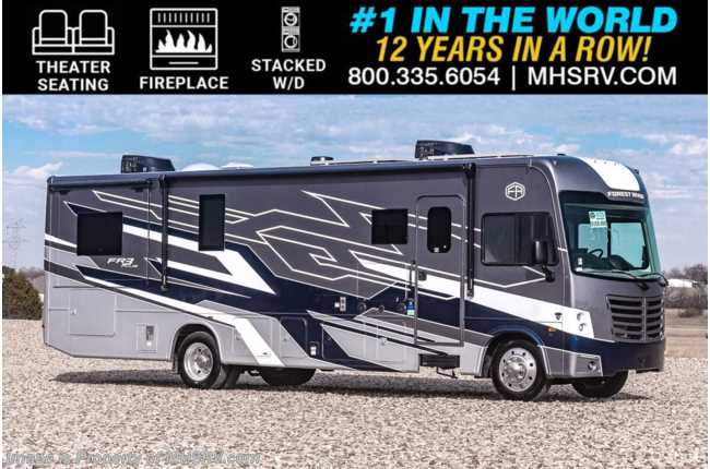 2025 Forest River FR3 Plus 33Z RV W/ King Bed, Fireplace, Theater Seats, Stack. W/D &amp; Much More
