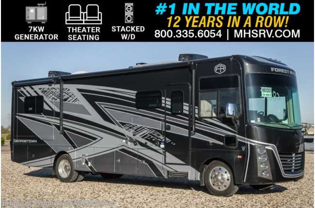 2025 Forest River Georgetown GT7 31X7 RV W/ Dual Pane Windows, 7KW Gen, Stack W/D, Theater Seats &amp; Much More