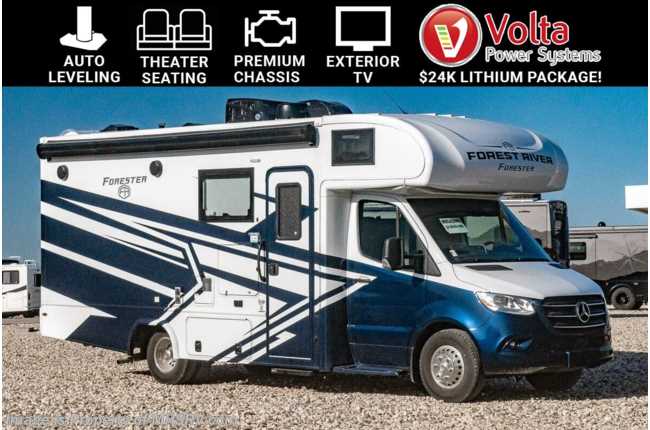 2025 Forest River Forester MBS 2401B Sprinter Diesel W/ Volta 48V Lithium System W/ Inverter &amp; 2nd Alternator, Pwr. Theater Seats, Auto Leveling Jacks, Premium Chassis, Ext. TV &amp; More