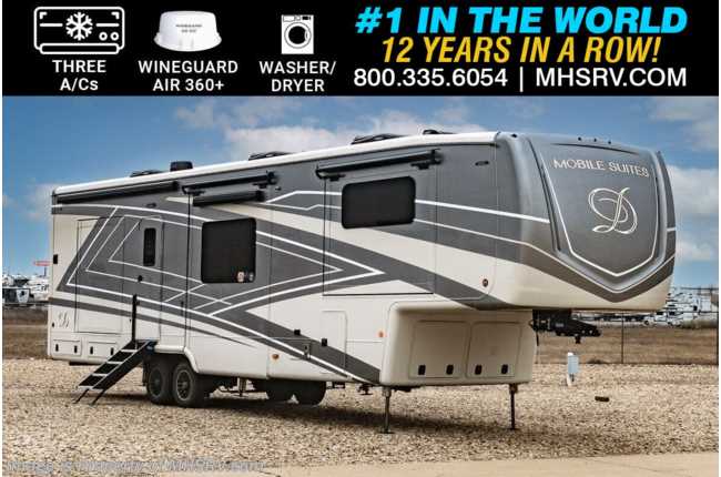2025 DRV Mobile Suites 41FKRB Luxury 5th Wheel W/ 3 A/Cs, Winegard Satellite, W/D, Heated Tanks &amp; More