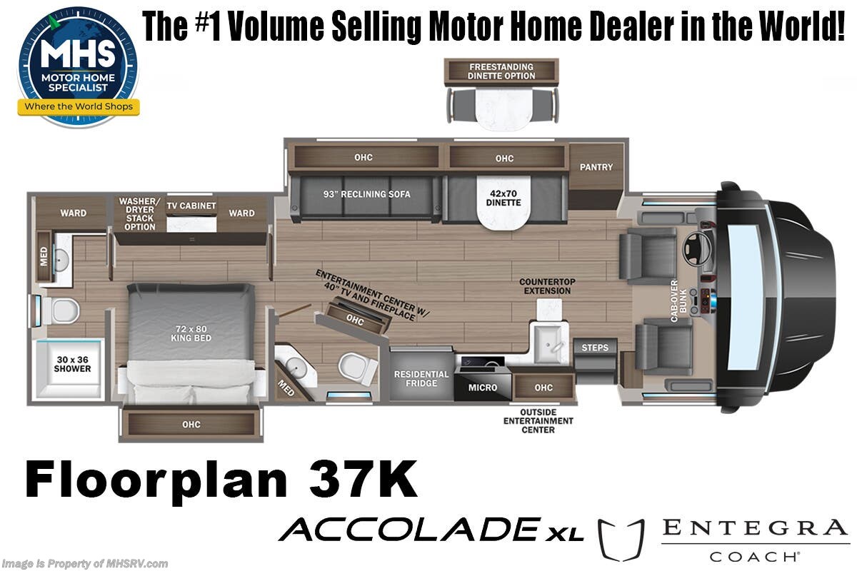 Floorplan of 2026 Entegra Coach Accolade XL 37K