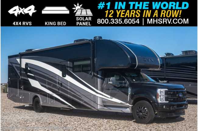 2025 Thor Motor Coach Omni Trail R36 Bunk Model RV 4x4 330HP Diesel Super C W/ King Bed, Solar, Winegard, Theater Seats &amp; More