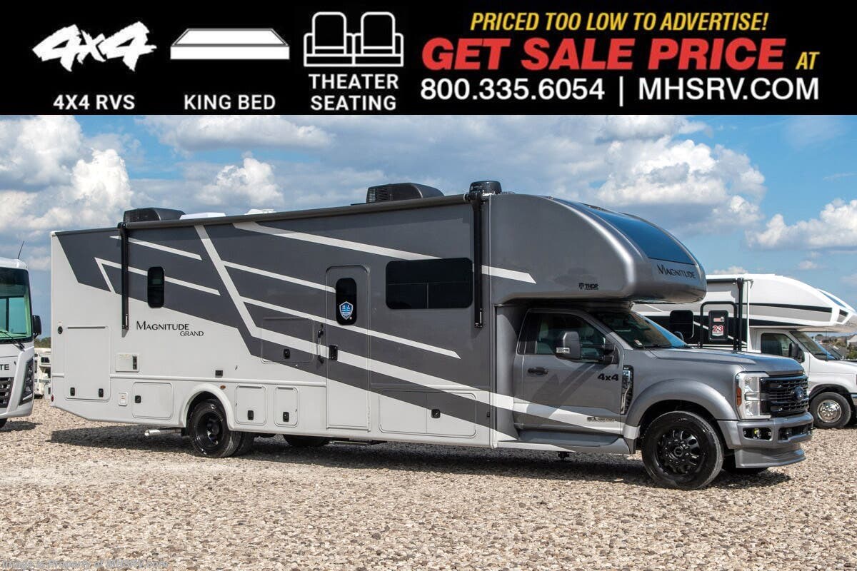 2026 Thor Motor Coach Magnitude Grand R36 4x4 330HP Diesel Super C W/ King Bed, Bunk Beds, Theater Seats, Ext. Kitchen &amp; More