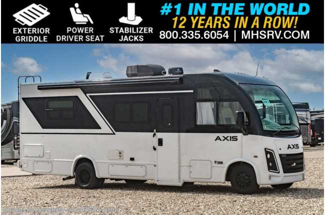 2025 Thor Motor Coach Axis 26.1 W/ Electric Stabilizer System, Ext. Griddle, Pwr Drivers Seat, OH Loft &amp; Theater Seating