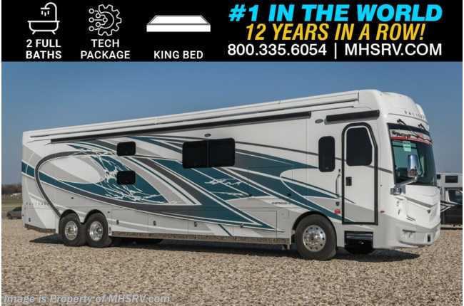 2025 Fleetwood Palisade 45FS 2 Full Bath Bunk Model RV W/ King Bed, Technology Pkg., Blind Spot Det., Ext Freezer &amp; Much More